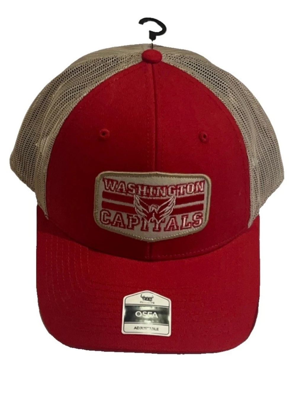 Washington Capitals Fan Favorite Red Adult Trucker Mesh SnapBack Hat NEW RARE